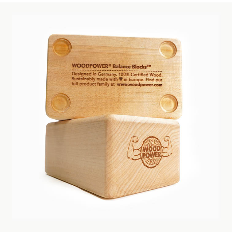 WoodPower® Handstand Wood Balancing Blocks - Flat Edition